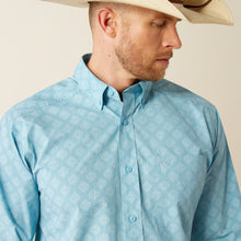 Load image into Gallery viewer, Ariat Men's Garmon Longsleeve Classic Fit Shirt (Turquoise) 10054645