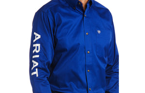 Ariat Men's Team Logo Twill Fitted Button Down Shirt