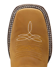 Load image into Gallery viewer, Silverton Dreamcatcher All Leather Wide Square Toe Boots (Honey)
