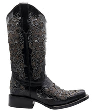 Load image into Gallery viewer, Silverton Grace All Leather Square Toe Boots (Black)