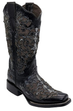 Load image into Gallery viewer, Silverton Grace All Leather Square Toe Boots (Black)