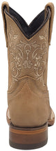 Load image into Gallery viewer, Silverton Kids Jennifer All Leather Square Toe Boots (Beige)