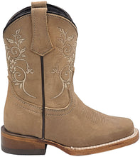 Load image into Gallery viewer, Silverton Kids Jennifer All Leather Square Toe Boots (Beige)