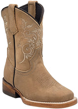 Load image into Gallery viewer, Silverton Kids Jennifer All Leather Square Toe Boots (Beige)