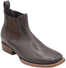 Load image into Gallery viewer, Silverton Kingston All Leather Wide Square Toe Short Boots (Brown)