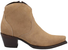 Load image into Gallery viewer, Silverton Lilly All Leather Snip Toe Boots (Beige)