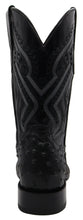 Load image into Gallery viewer, Silverton Ostrich Print All Leather Wide Square Toe Boots (Black)