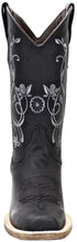 Load image into Gallery viewer, Silverton Patricia All Leather Square Toe Boots (Black)