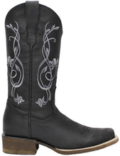 Load image into Gallery viewer, Silverton Patricia All Leather Square Toe Boots (Black)