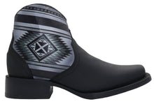 Load image into Gallery viewer, Silverton Shania All Leather Square Toe Short Boots (Black)