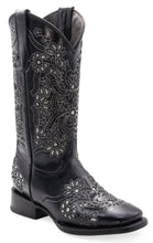 Load image into Gallery viewer, Silverton Celina All Leather Wide Square Toe Boots (Black)