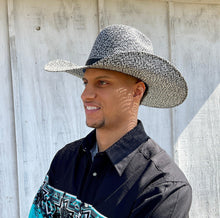 Load image into Gallery viewer, Resistol Hooey Del Rio K Black/White Straw Hat RSHODRK-8342