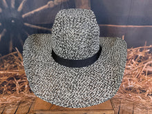 Load image into Gallery viewer, Resistol Hooey Del Rio K Black/White Straw Hat RSHODRK-8342