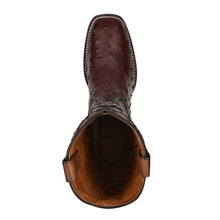 Cargar imagen en el visor de la galería, CUADRA Men Brown Ostrich Laser & Embroidery Square Toe CU677