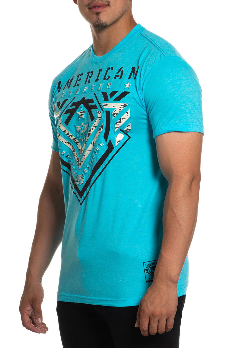 American Fighter Men's Parkside Short Sleeve T-Shirt (Light Blue