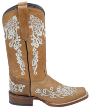 Load image into Gallery viewer, Silverton Diana All Leather Square Toe Boots (Beige)
