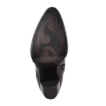 Load image into Gallery viewer, CUADRA Ladies Black/Brown Laser & Embroidery & Woven Round Toe CU635