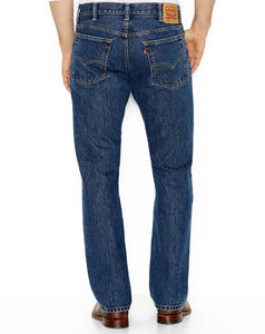 Levi's Men's 517 Bootcut Mid Rise Regular Fit Boot Cut Jeans - Dark Stonewash