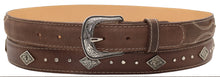 Load image into Gallery viewer, Belt  West Concho 5D Diamond  (Brown)
