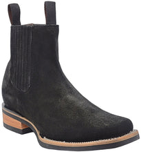 Load image into Gallery viewer, Silverton Suede Genuine Leather Square Toe Short Boot (Black)