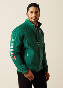 Ariat Men's New Team Softshell Mexico Jacket (Green) 10039459