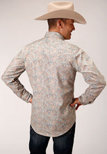 Load image into Gallery viewer, Roper Men&#39;s Dot Paisley Print L/S Snap Shirt (Brown) 03-001-0064-0466 BR
