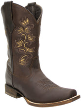 Load image into Gallery viewer, Silverton Amanda All Leather Square Toe Boots (Chocolate)
