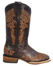 Cargar imagen en el visor de la galería, Silverton Diana All Leather Wide Square Toe Boots (Chocolate)
