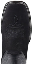 Cargar imagen en el visor de la galería, Silverton Jasper All Leather Wide Square Toe Boots (Black)
