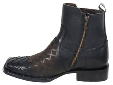 Cargar imagen en el visor de la galería, Silverton Jerry All Leather Wide Square Toe Short Boots (Black)
