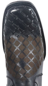 Silverton Jerry All Leather Wide Square Toe Short Boots (Black)