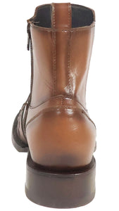 Silverton Jerry All Leather Wide Square Toe Short Boots (Honey)