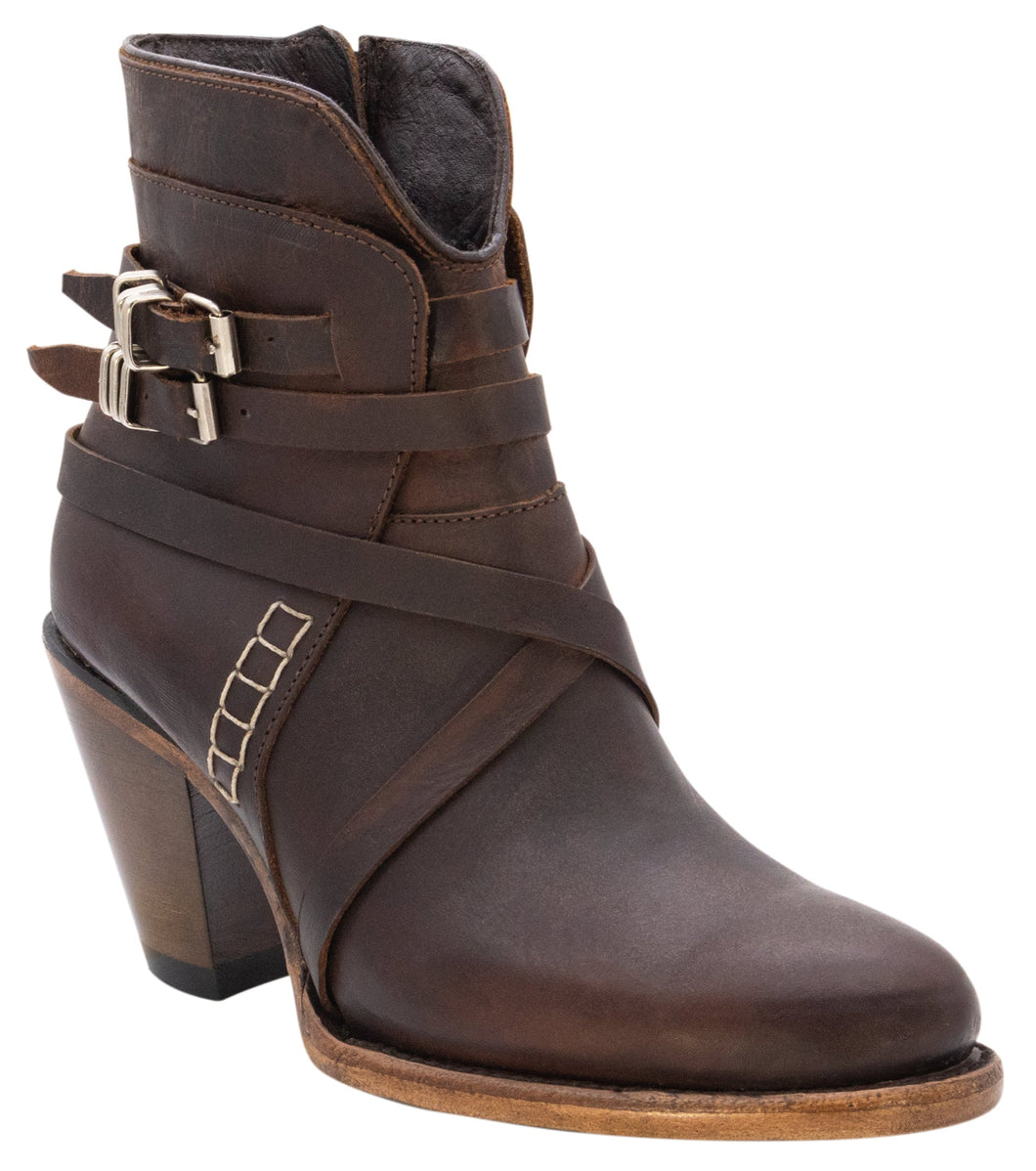 Silverton Baker All Leather Round Toe Short Boots (Honey)