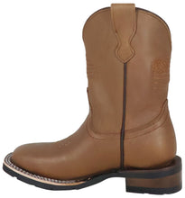 Cargar imagen en el visor de la galería, Silverton Kids Patriot All Leather Wide Square Toe Boots (Tobacco)

