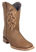 Cargar imagen en el visor de la galería, Silverton Amanda All Leather Wide Square Toe Boots (Tobacco)
