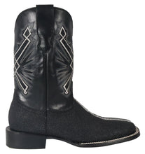 Load image into Gallery viewer, Silverton Brentwood All Leather Wide Square Toe Boots (Black)
