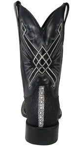 Silverton Brentwood All Leather Wide Square Toe Boots (Black)