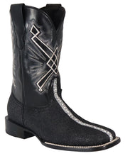 Load image into Gallery viewer, Silverton Brentwood All Leather Wide Square Toe Boots (Black)
