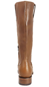 Silverton Eleanor All Leather Wide Square Toe Knee High Boots (Honey)