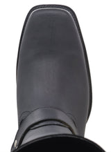 Load image into Gallery viewer, Silverton Harley All Leather Square Toe Boots (Black)
