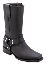 Load image into Gallery viewer, Silverton Harley All Leather Square Toe Boots (Black)
