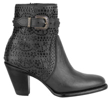 Cargar imagen en el visor de la galería, Silverton Jackie All Leather Round Toe Short Boots (Black)
