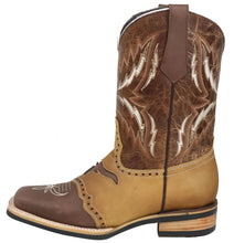 Cargar imagen en el visor de la galería, Silverton Longhorn All Leather Square-Toe Boots (Brown)
