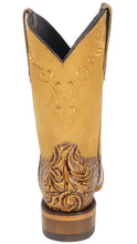 Cargar imagen en el visor de la galería, Silverton Miranda All Leather Wide Square Toe Boots (Honey)
