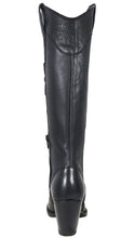 Load image into Gallery viewer, Silverton Nora All Leather Snip Toe Knee High Boots (Black)
