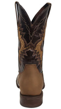 Cargar imagen en el visor de la galería, Silverton Phoenix Genuine Leather Wide Square Toe Boots (Tobacco)

