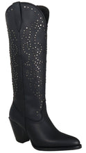 Load image into Gallery viewer, Silverton Taylor All Leather Snip Toe Knee High Boots (Black)
