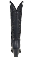 Load image into Gallery viewer, Silverton Taylor All Leather Snip Toe Knee High Boots (Black)
