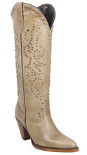 Load image into Gallery viewer, Silverton Taylor All Leather Snip Toe Knee High Boots (Stone)
