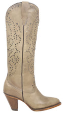 Load image into Gallery viewer, Silverton Taylor All Leather Snip Toe Knee High Boots (Stone)

